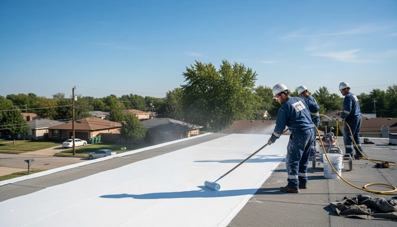 Commercial roof coating in Thoreau, NM near me